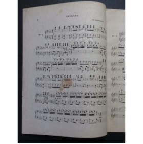 HERZ Jacques Quadrille Brillant Piano 4 mains XIXe