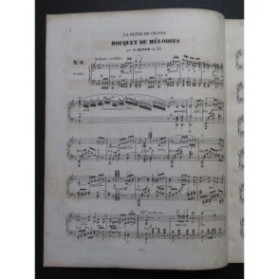 BEYER Ferdinand La Reine de Chypre Bouquet de Mélodies Piano ca1850