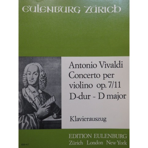 VIVALDI Antonio Concerto op 7 No 11 Violon Piano 1967
