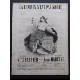 DARCIER Joseph La chanson n'est pas morte Nanteuil Chant Piano ca1860
