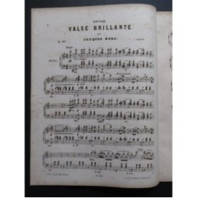 HERZ Jacques Grande Valse Brillante Piano ca1840