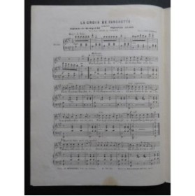 GUION Prosper La Croix de Fanchette Chant Piano ca1850