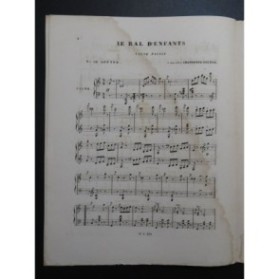 GOUNOD Charles Le Bal D'enfants Piano XIXe siècle