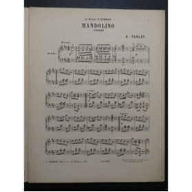 TURLET A. Mandolino Piano ca1900