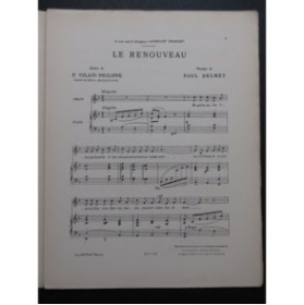 DELMET Paul Le Renouveau Chant Piano ca1902