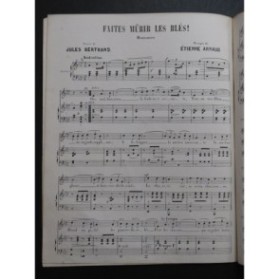 ARNAUD Étienne Faites Mûrir les Blés ! Nanteuil Chant Piano ca1858