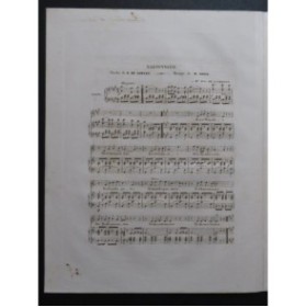 LOUIS N. L'Ardennaise Chant Piano ca1840