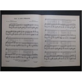 TRANCHANT Jean Ici L'on Pêche Chant Piano 1933