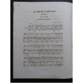 GARNIER Édouard Le jour de la Saint Jean Chant Piano ca1840