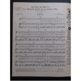 JONASSON J. E. Coucou ! Chant Piano 1931