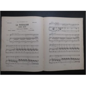 LACOME Paul La Toussaint Chant Piano ca1881