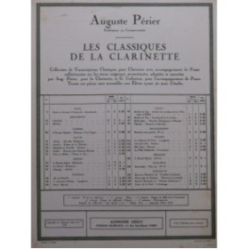 GLUCK C. W. Armide Echos de la Naïade Piano Clarinette 1950