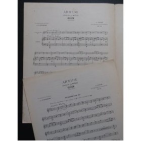GLUCK C. W. Armide Echos de la Naïade Piano Clarinette 1950