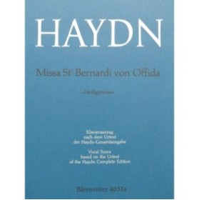 HAYDN Joseph Missa St Bernardi von Offida Chant Piano