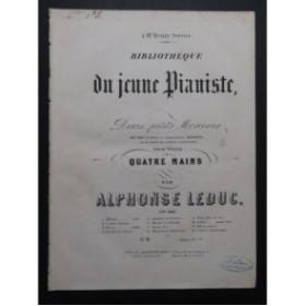 LEDUC Alphonse Marche d'I Puritani de Bellini Piano 4 mains ca1855
