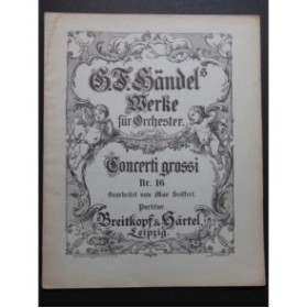 HAENDEL G. F. Concerto Grosso No 16 op 6 No 5 Orchestre 1905