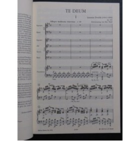 DVORAK Antonin Te Deum Chant Piano 1989