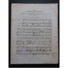 BOIELDIEU Adrien Charles de France No 1 Chant Piano ou Harpe ca1820
