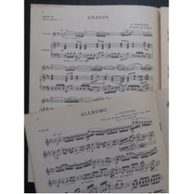 DESPLANES P. Adagio DAUVERGNE A. Allegro Violon Piano 1947