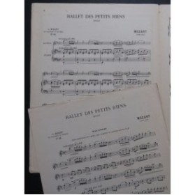 MOZART W. A. Ballet des Petits Riens Idylle Piano Hautbois 1947