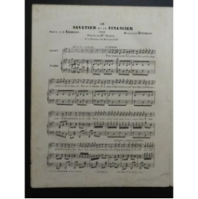 OFFENBACH Jacques Le Savetier et le Financier Chant Piano ca1855