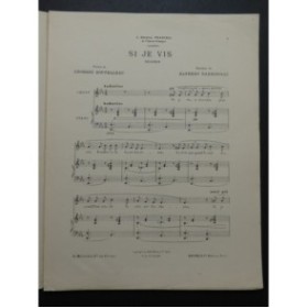 BARBIROLLI Alfredo Si je vis Chant Piano 1913