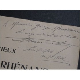 MAHEN André Vieux Lieder Rhénans Chant Piano 1911