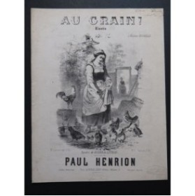 HENRION Paul Au Grain ! Chant Piano 1864