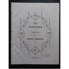 SAWANOFF George Souvenir de Wiesbade Piano ca1850