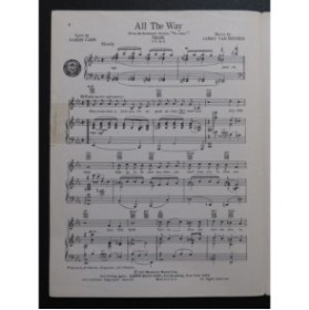VAN HEUSEN James All The Way Chant Piano 1957