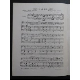 ARNAUD Étienne Jeanne le Dimanche Chant Piano ca1850