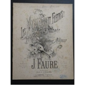 FAURE J. Les Myrtes sont Flétris ! Chant Piano 1872