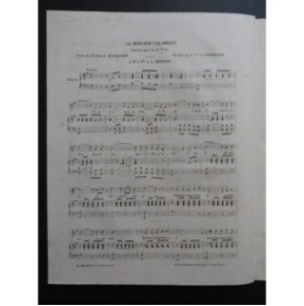 D'ADHÉMAR Abel Le Brigand Calabrais Chant Piano ca1840