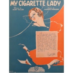 GIBBONS Caroll My Cigarette Lady Chant Piano 1931