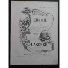 ASCHER Joseph Sans Souci Piano ca1860