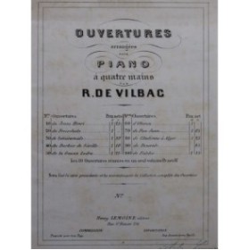 ROSSINI G. La Gazza Ladra Ouverture Piano 4 mains ca1860