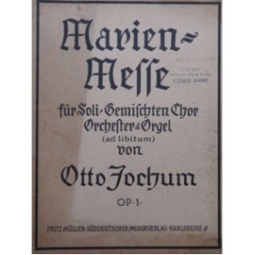 JOCHUM Otto Marien Messe Chant Orgue 1951