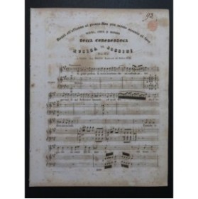 ROSSINI G. La Cenerentola Scena Aria e Rondo Chant Piano ca1830