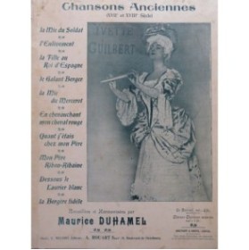 DUHAMEL Maurice Chansons Anciennes 10 pièces Chant Piano