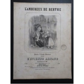 ARNAUD Étienne L'Amoureux de Berthe Chant Piano ca1840
