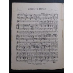 KLICKMANN F. Henri Shimmy Moon Chant Piano 1920