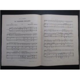 DUBOIS Théodore Le dernier regard Chant Piano 1912