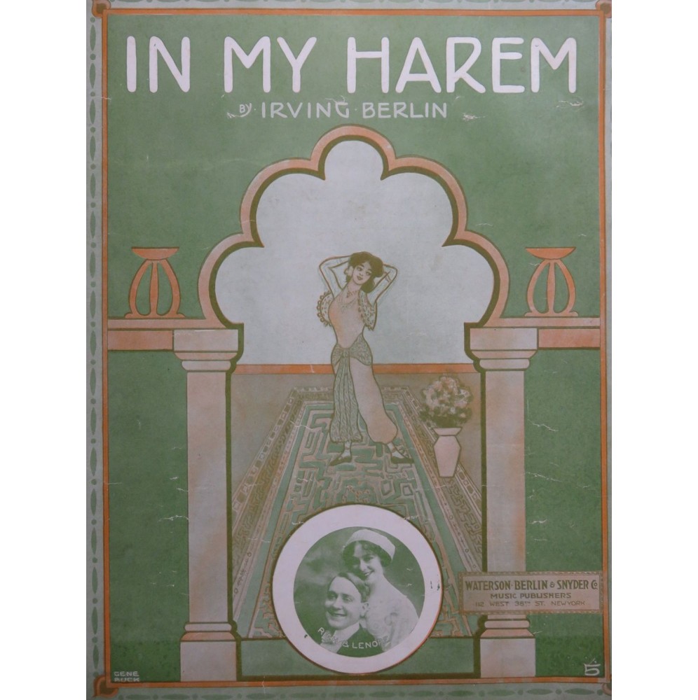BERLIN Irving In My Harem Chant Piano 1913