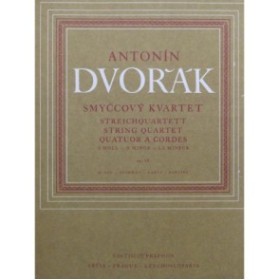 DVORAK Antonin Quatuor à cordes op 16  Violon Alto Violoncelle 1959
