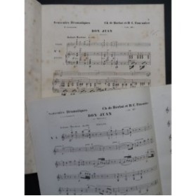 DE BÉRIOT FAUCONIER Don Juan de Mozart Piano Violon ca1855