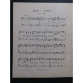 Kristiania Vise af Edor Chant Piano ca1920