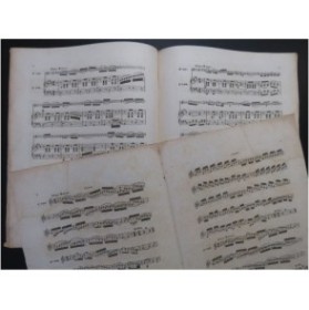 MÊGE Eugène Il Pleut Bergère Variations Piano Cornet à pistons ca1870