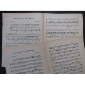 BARAT J. Ed. Andante et Scherzo Piano Trompette 1947