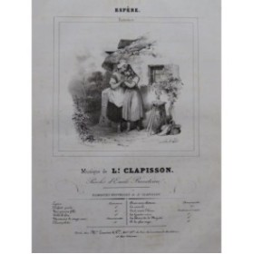 CLAPISSON Louis Espère Chant Piano ca1840