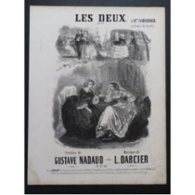 DARCIER L. Les Deux Chant Piano ca1860